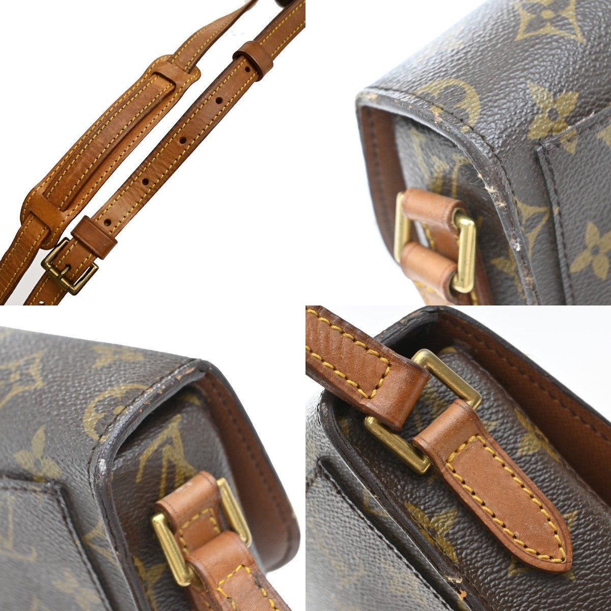 LOUIS VUITTON Mini Saint Cloud Shoulder Bag Monogram Leather BN M51244 32KB301