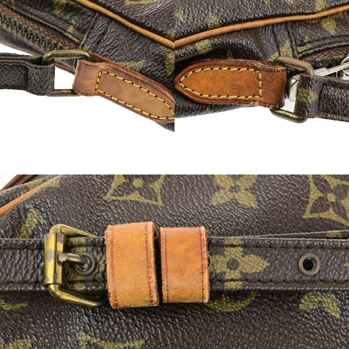 LOUIS VUITTON LV Mini Danube Shoulder Bag Monogram Leather Brown M45268 30SJ610