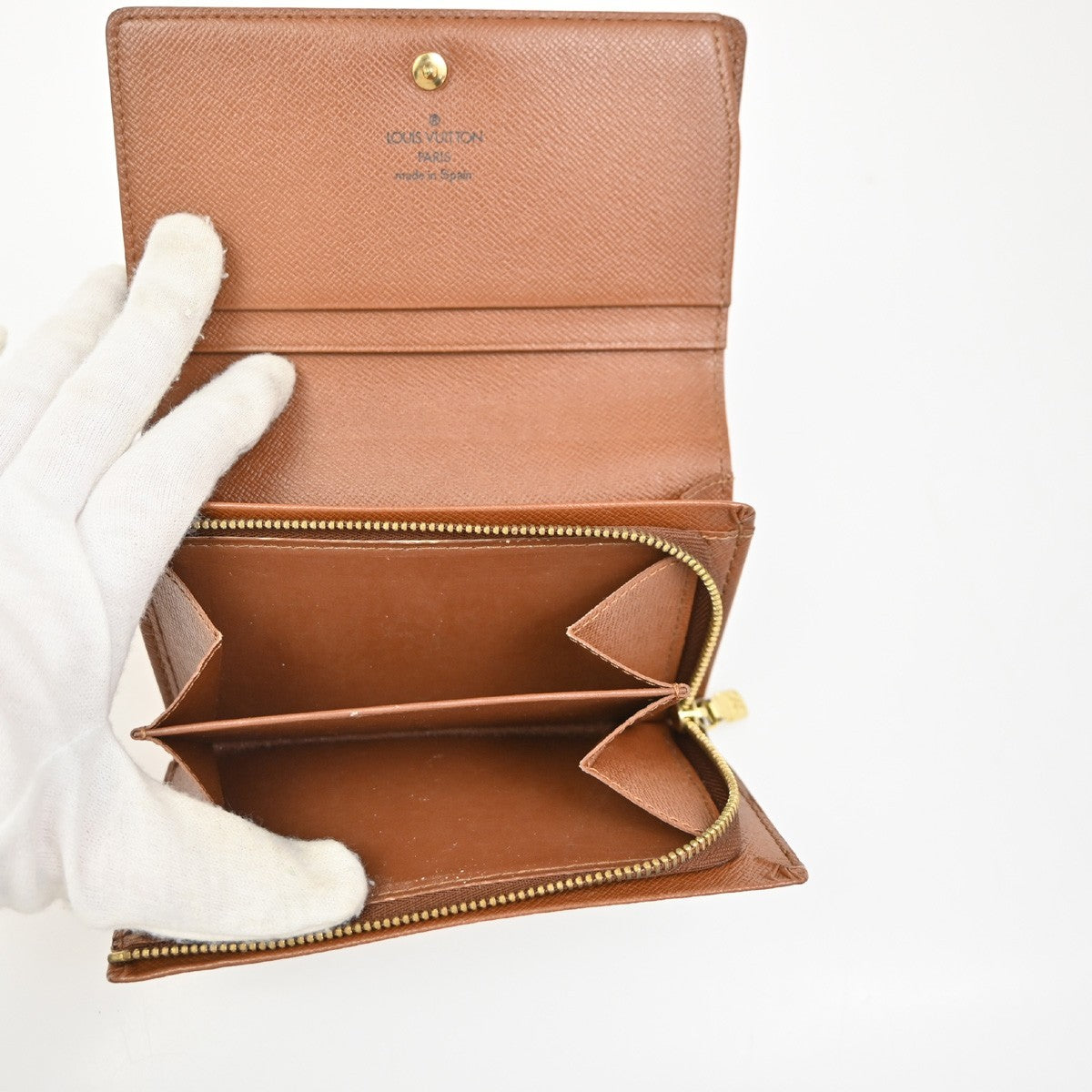 LOUIS VUITTON Porte Monnaie Billets Tresor Wallet Monogram Brown M61730 09ZA134