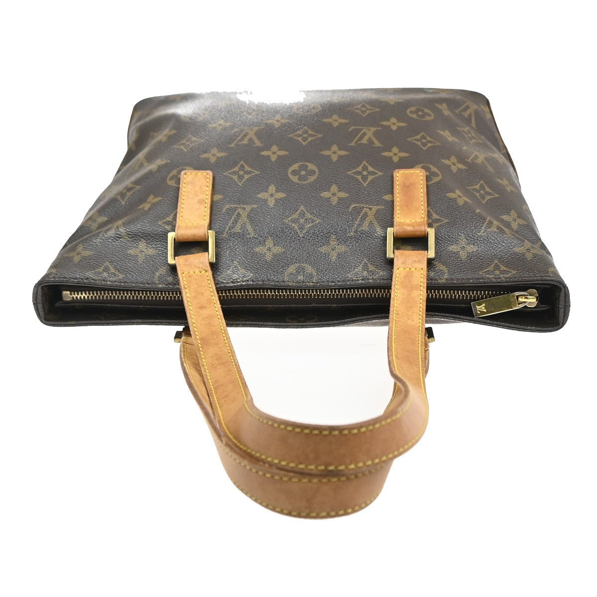 LOUIS VUITTON Cabas Piano Shoulder Bag Monogram Leather Brown M51148 82YJ148