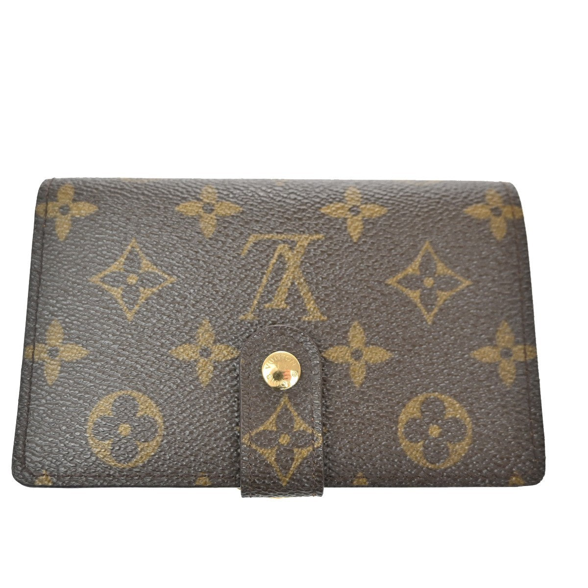 LOUIS VUITTON Compact Zip Bifold Wallet Monogram Leather Brown M61674 73TA240