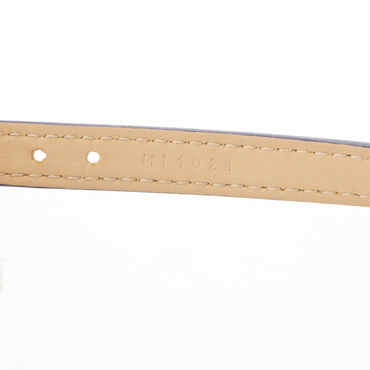 LOUIS VUITTON Triple-Wrap Bracelet Monogram Vernis leather Blue GHW 69TA469