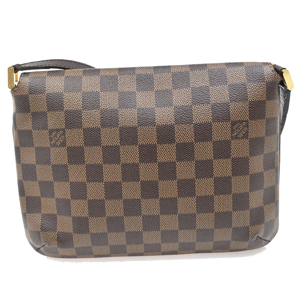LOUIS VUITTON Musette Tango Long Shoulder Bag Damier Ebene Brown N51301 77FC159