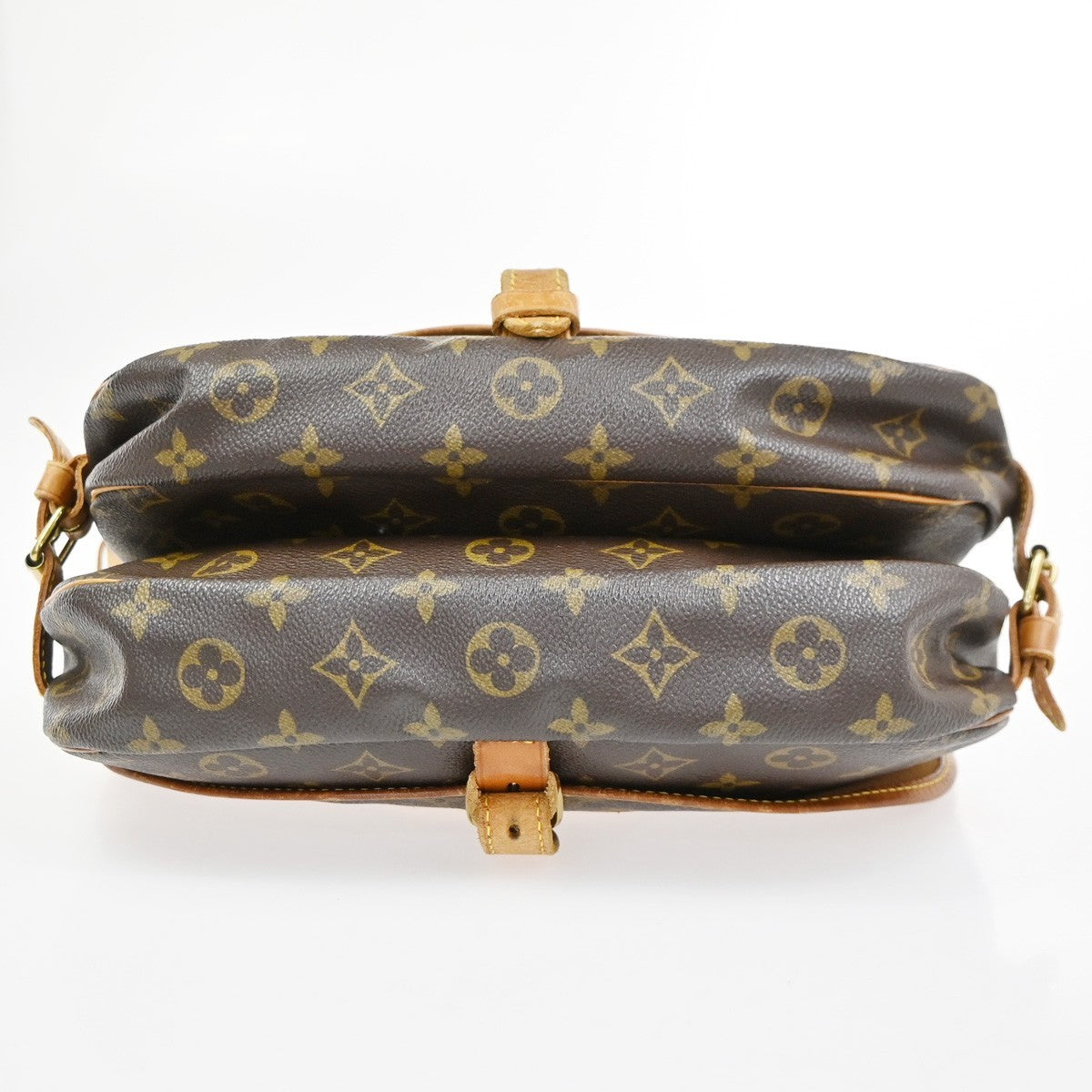 LOUIS VUITTON Logo Saumur 30 Shoulder Bag Monogram Leather BN M42256 30CA946