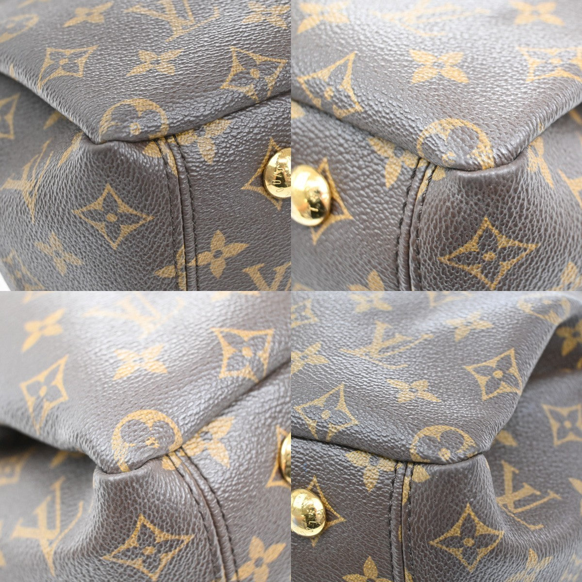 LOUIS VUITTON Pallas 2Way Shoulder Hand Bag Monogram Leather Red M41175 689KB448