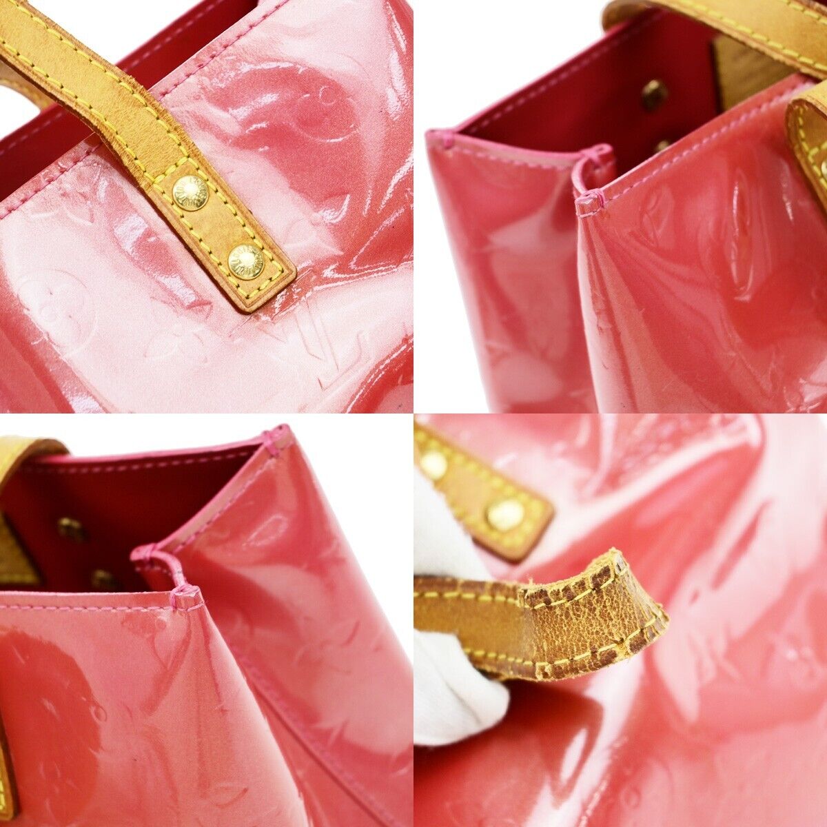 LOUIS VUITTON Read PM Hand Bag Monogram Vernis Patent Leather PK M9132F 09ED970