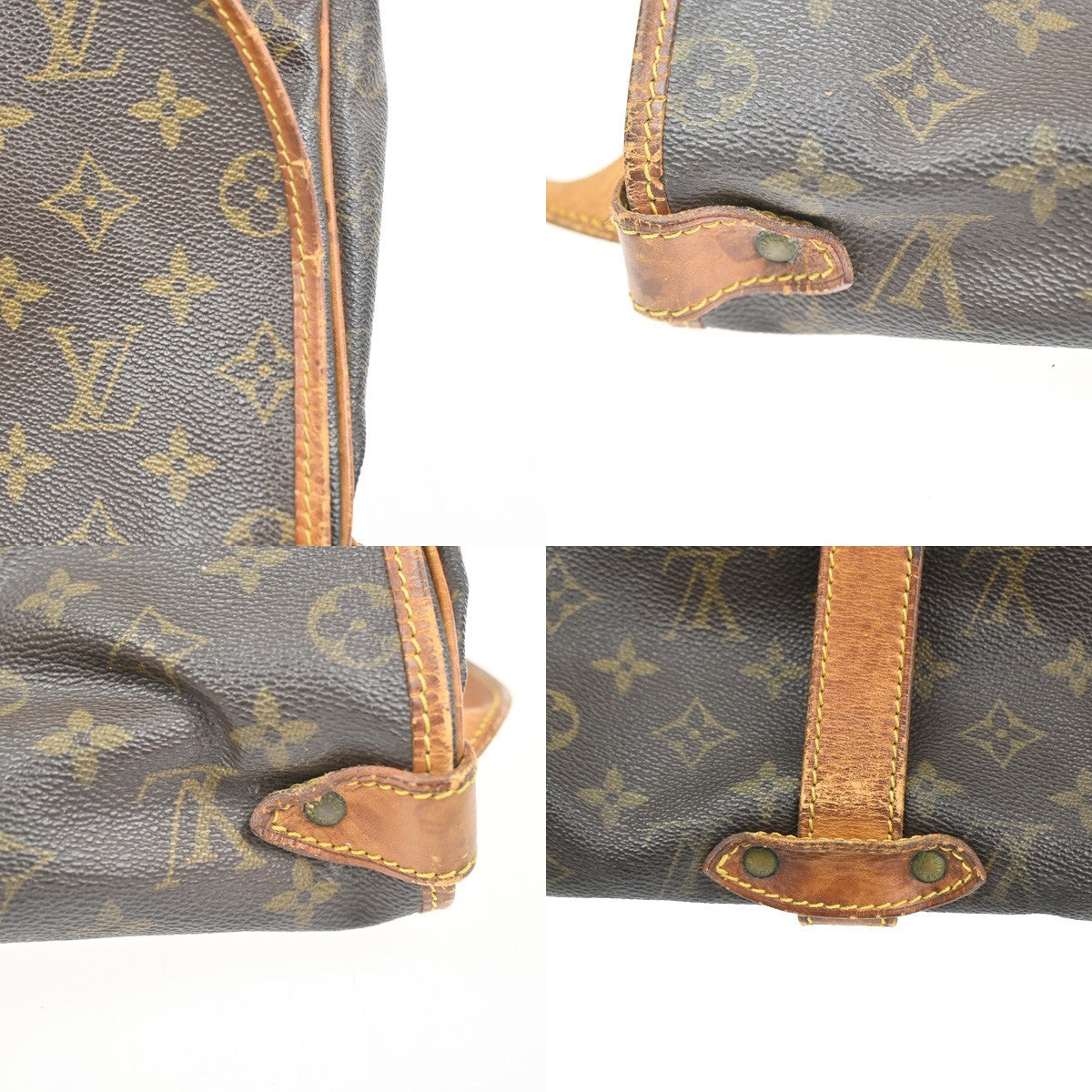 LOUIS VUITTON Saumur 35 Shoulder Bag Monogram Leather BN France M42254 80CA880