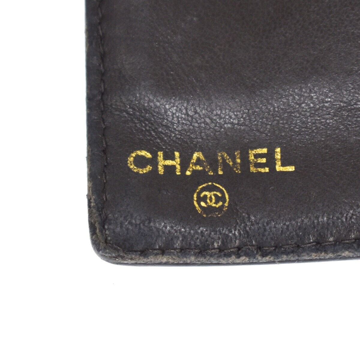 CHANEL CC Logo Long Bifold Wallet Purse Caviar Skin Leather Black GHW 61SH440