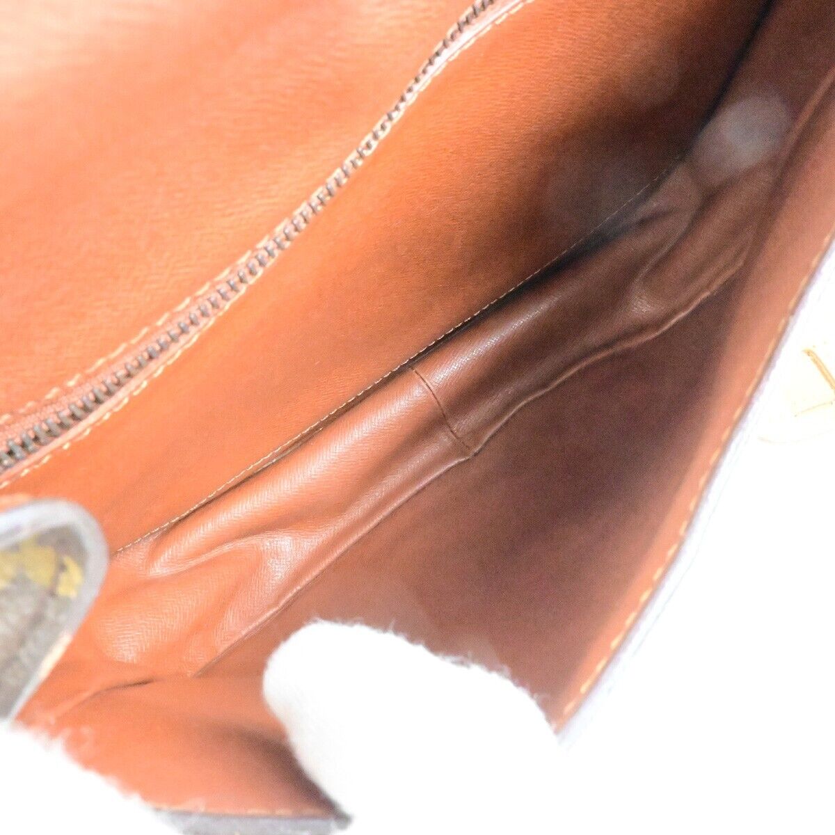 LOUIS VUITTON Saint Cloud GM Shoulder Bag Monogram Leather Brown M51242 64FB512