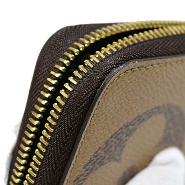 LOUIS VUITTON Zippy Wallet Purse Monogram Giant Reverse Brown M69353 98KA276