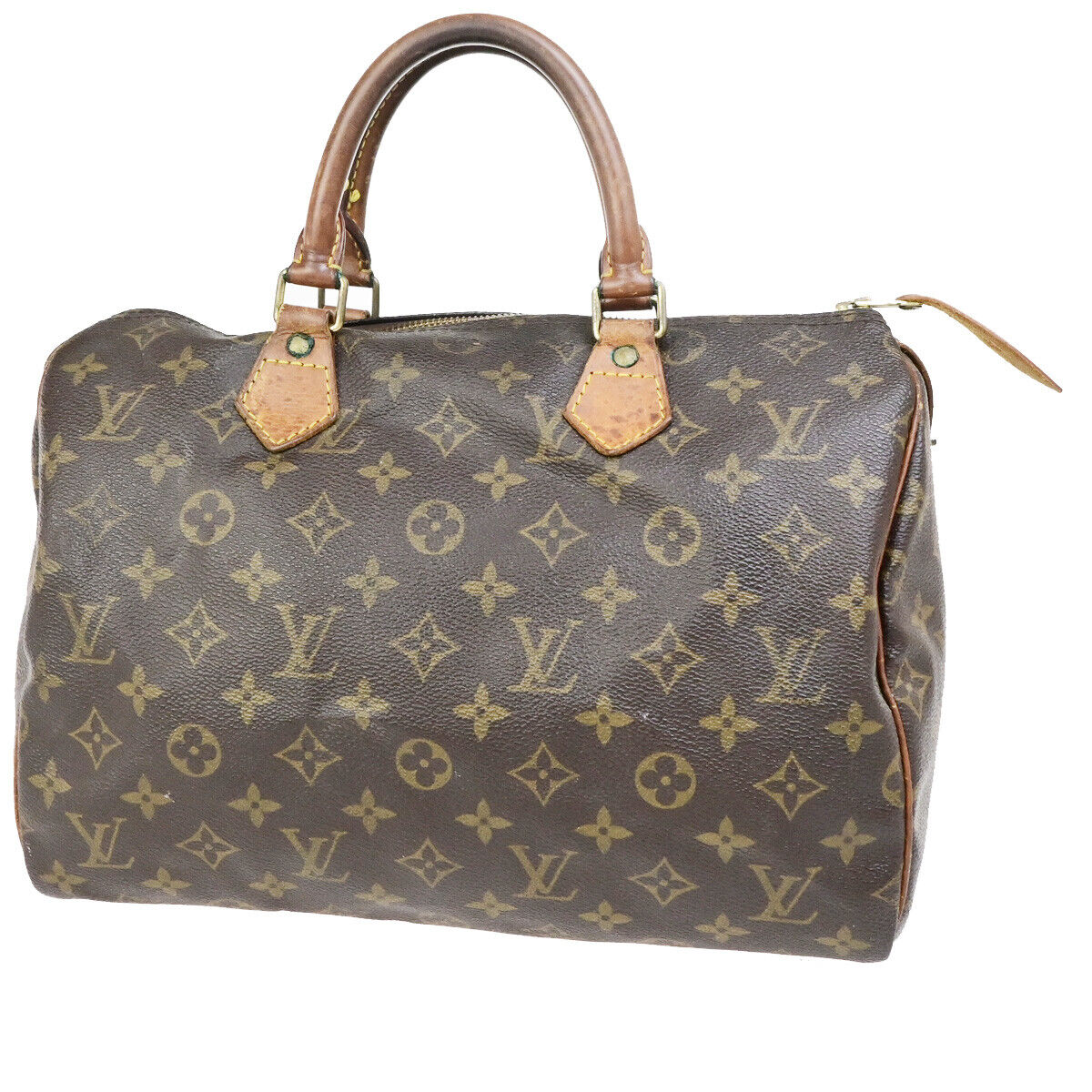 LOUIS VUITTON Speedy 30 Travel Hand Bag Monogram Leather Brown M41526 67SJ546