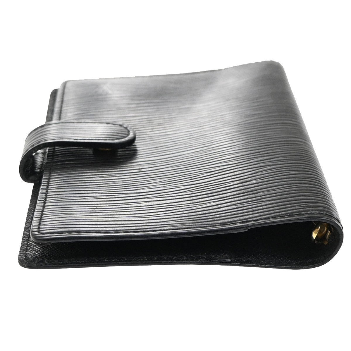 LOUIS VUITTON Logo Agenda PM Day Planner Cover Epi Leather Black R20052 66KP336