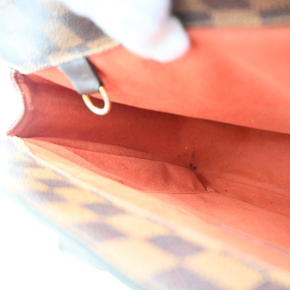 LOUIS VUITTON Parioli PM Shoulder Bag Damier Ebene Leather Brown N51123 32EF886