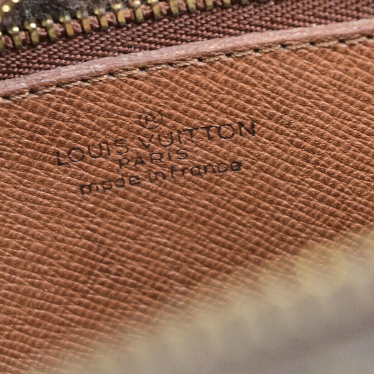 LOUIS VUITTON Jeune Fille MM Shoulder Bag Monogram Leather Brown  M51226 32ED038