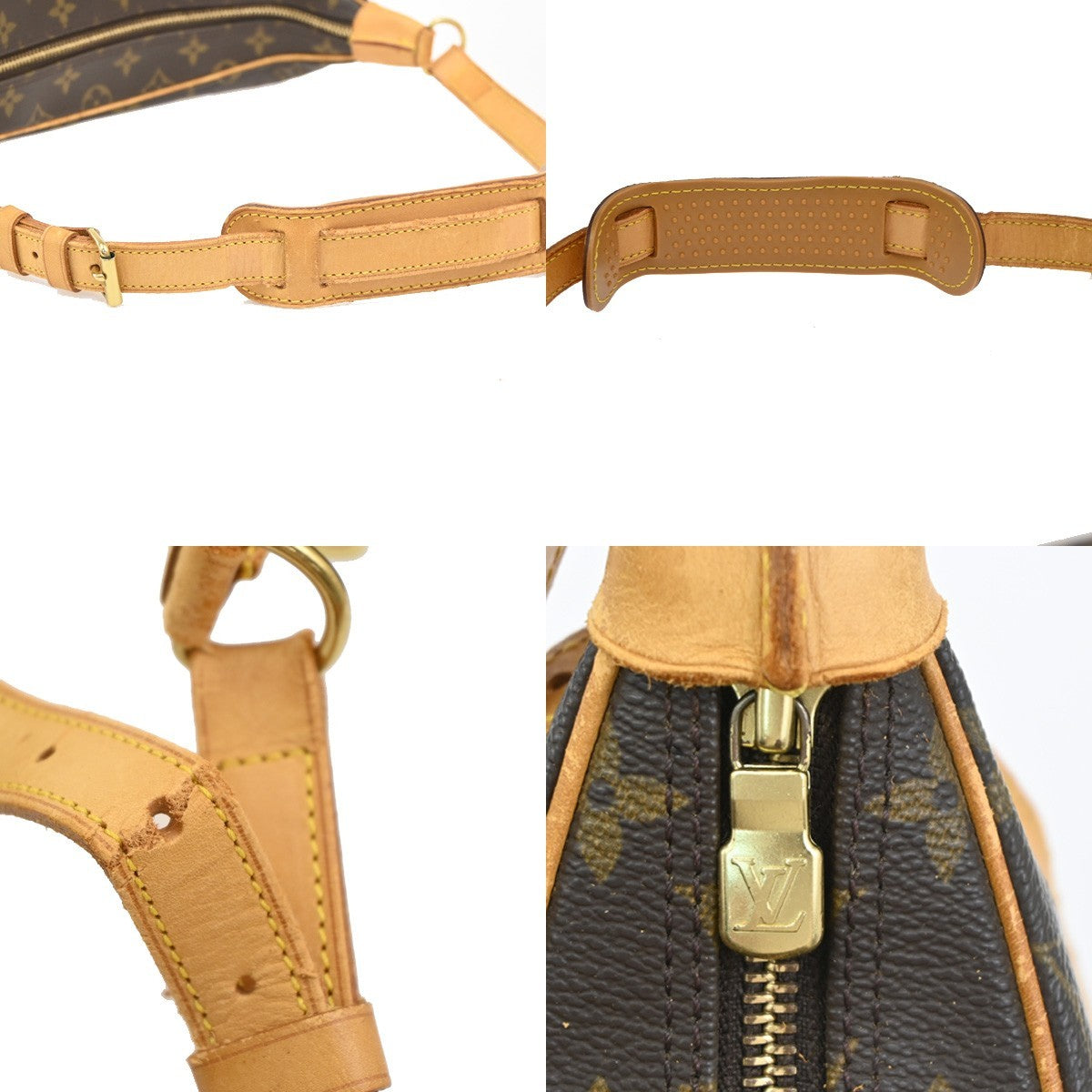 LOUIS VUITTON Boulogne 30 Shoulder Bag Monogram Leather Brown M51265 12PA117