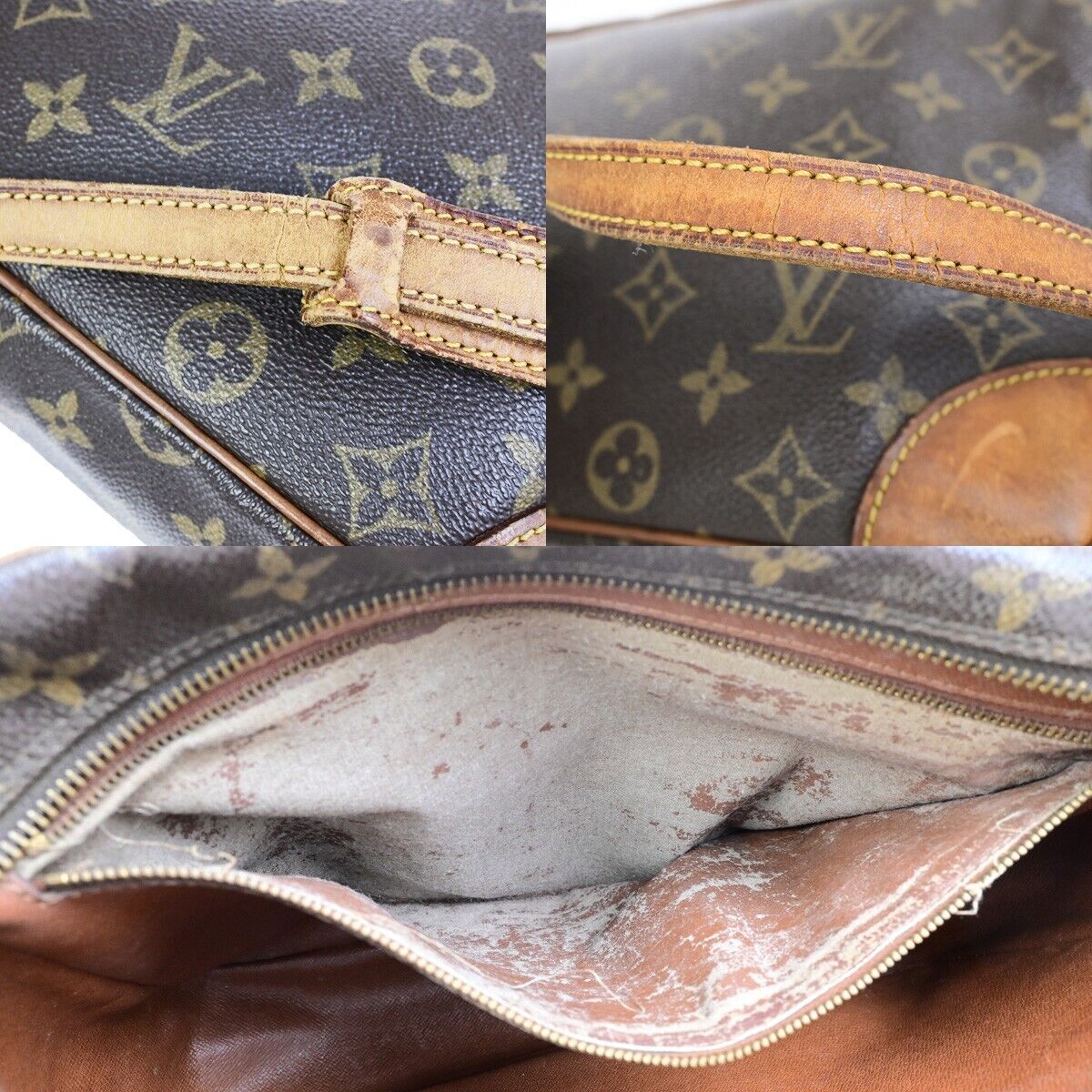 LOUIS VUITTON Trocadero 27 Shoulder Bag Monogram Leather Brown M51274 67FB198
