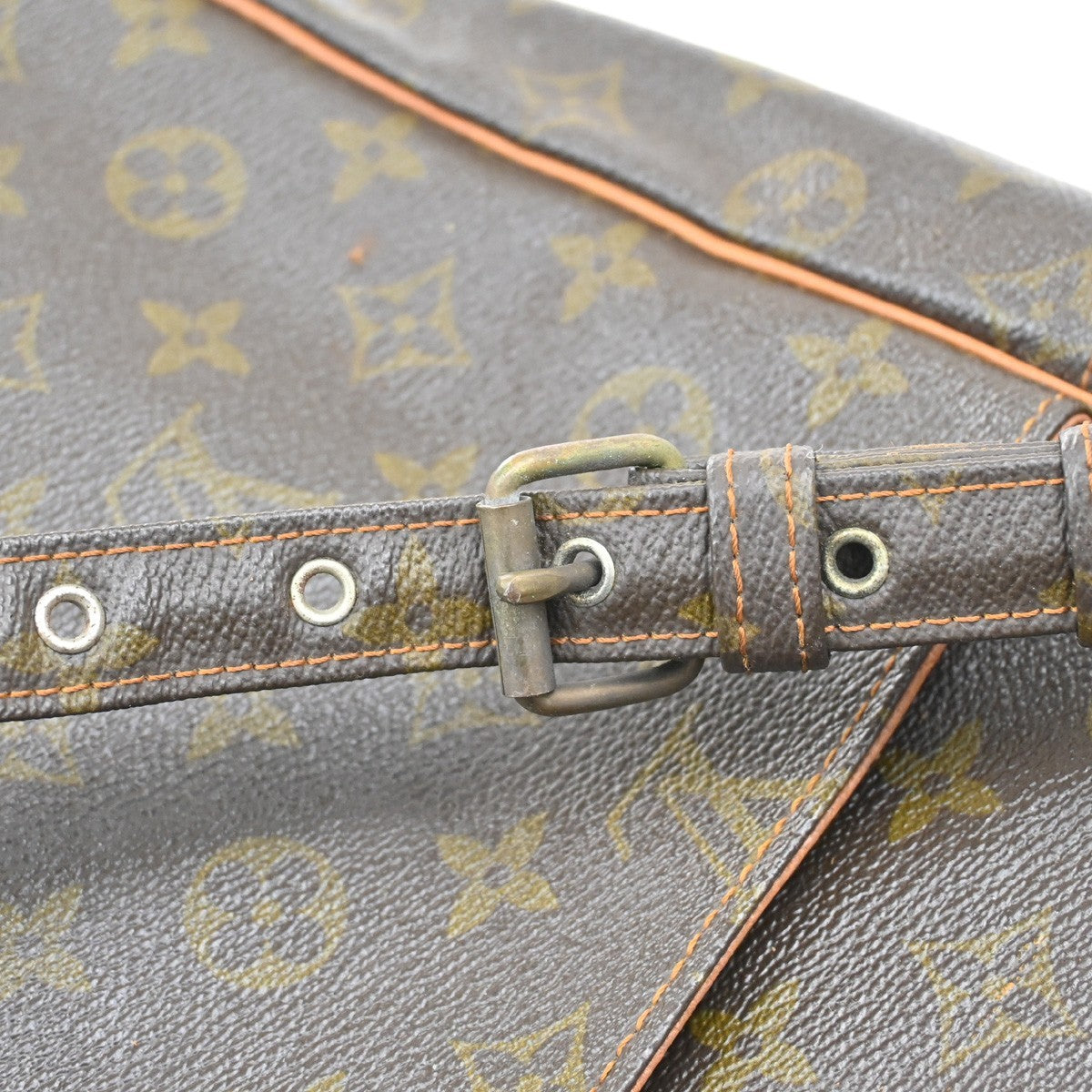 LOUIS VUITTON 2 Set Keepall Marceau Shoulder Bag Monogram Leather Brown 67EF882