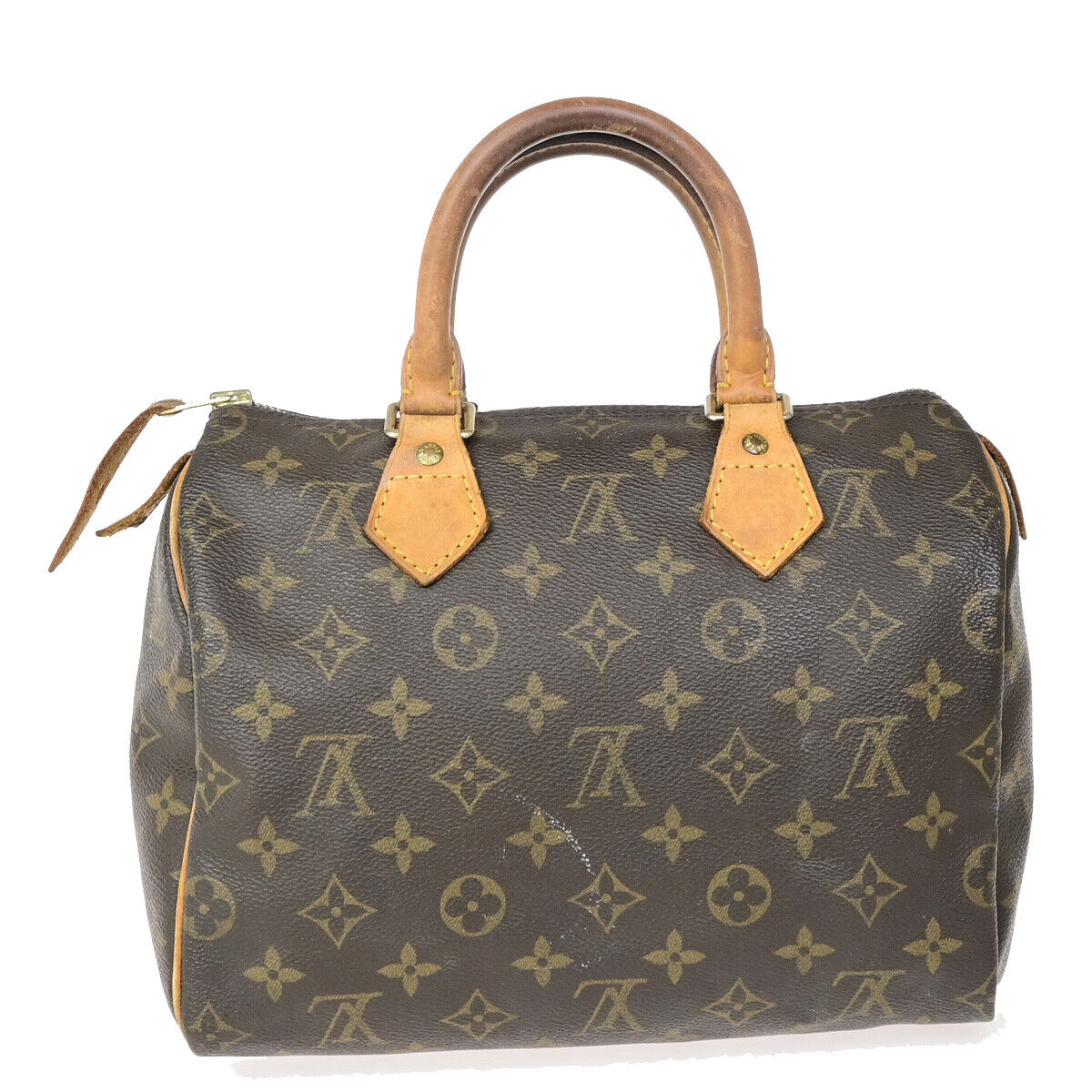 LOUIS VUITTON Speedy 25 Travel Hand Bag Monogram Leather Brown M41528 87SJ433