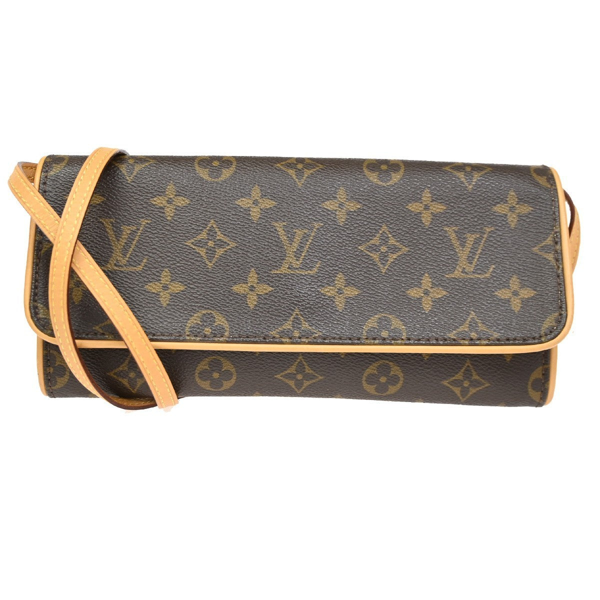 LOUIS VUITTON Pochette Twin GM 2Way Shoulder Bag Monogram Brown M51852 75CA611