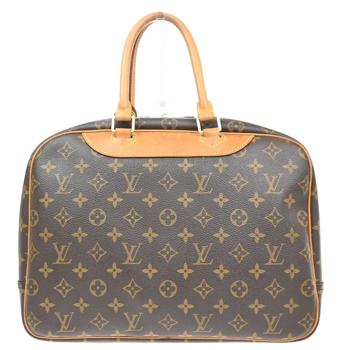LOUIS VUITTON LV Logo Deauville Hand Bag Monogram Leather Brown M47270 72MA541