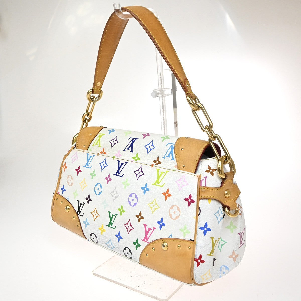 LOUIS VUITTON  Beverly GM Hand Bag Monogram Multi White GHW M40201 24CA612