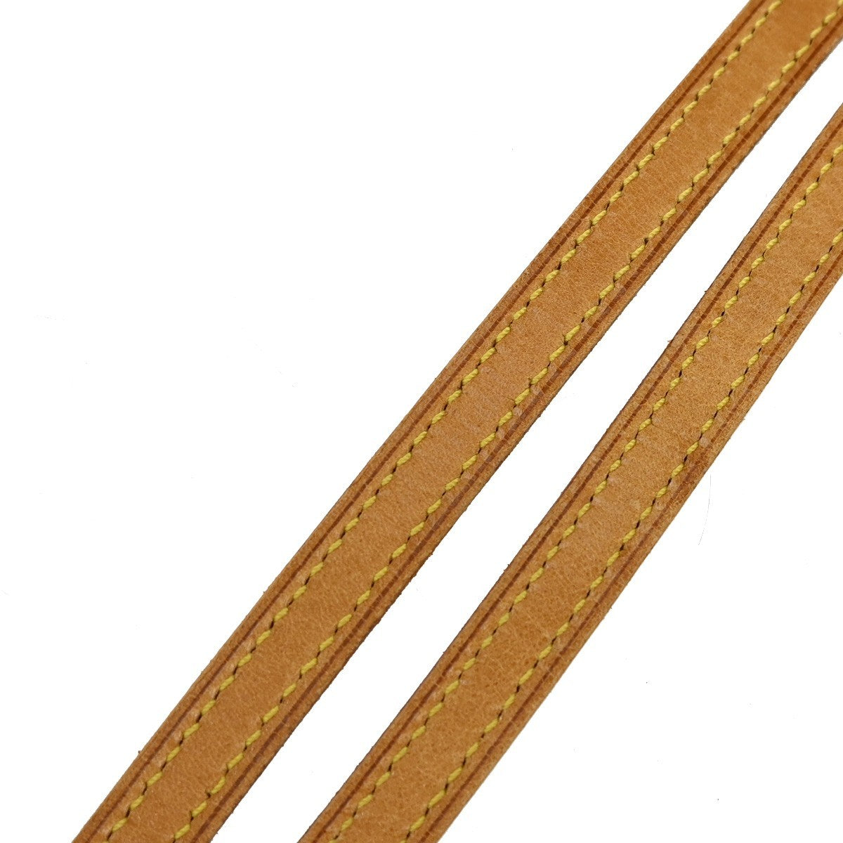 LOUIS VUITTON Logo Shoulder Strap Leather Brown Gold Bag Accessory 63EF817