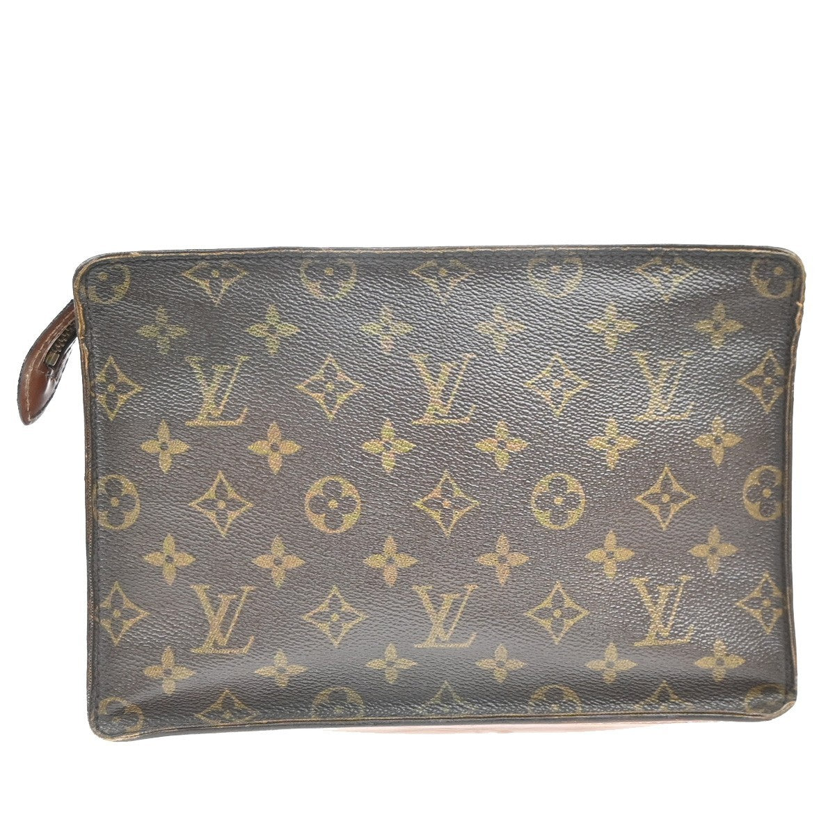 LOUIS VUITTON Pochette Homme Clutch Hand Bag Monogram Leather BN M51795 09MA467