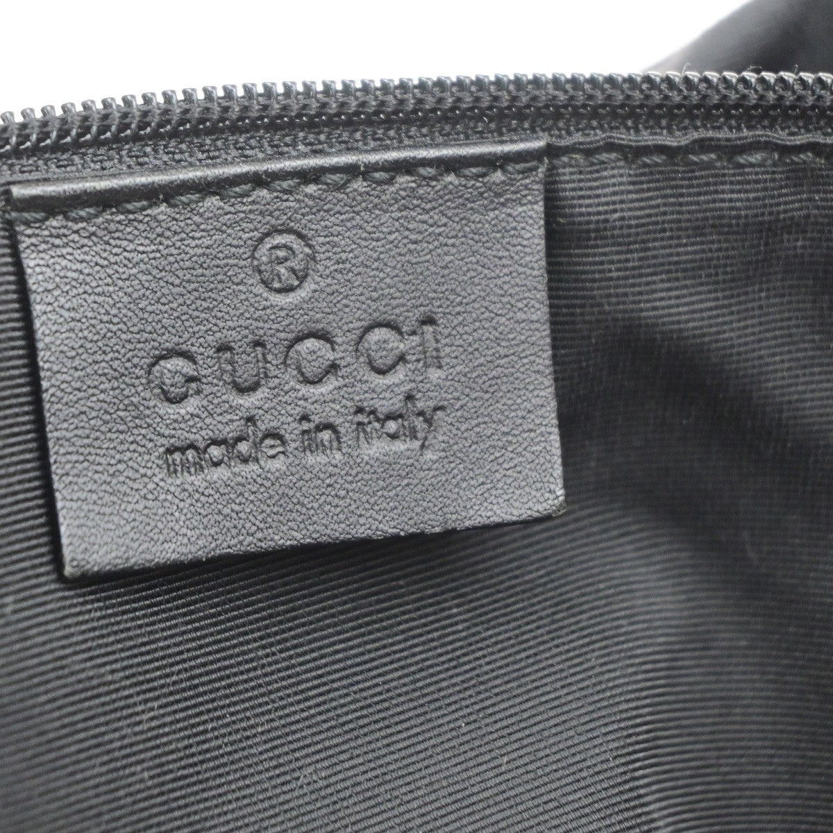 GUCCI Logo GG Pattern Shoulder Tote Bag Canvas Leather Black SHW Italy 62MA722