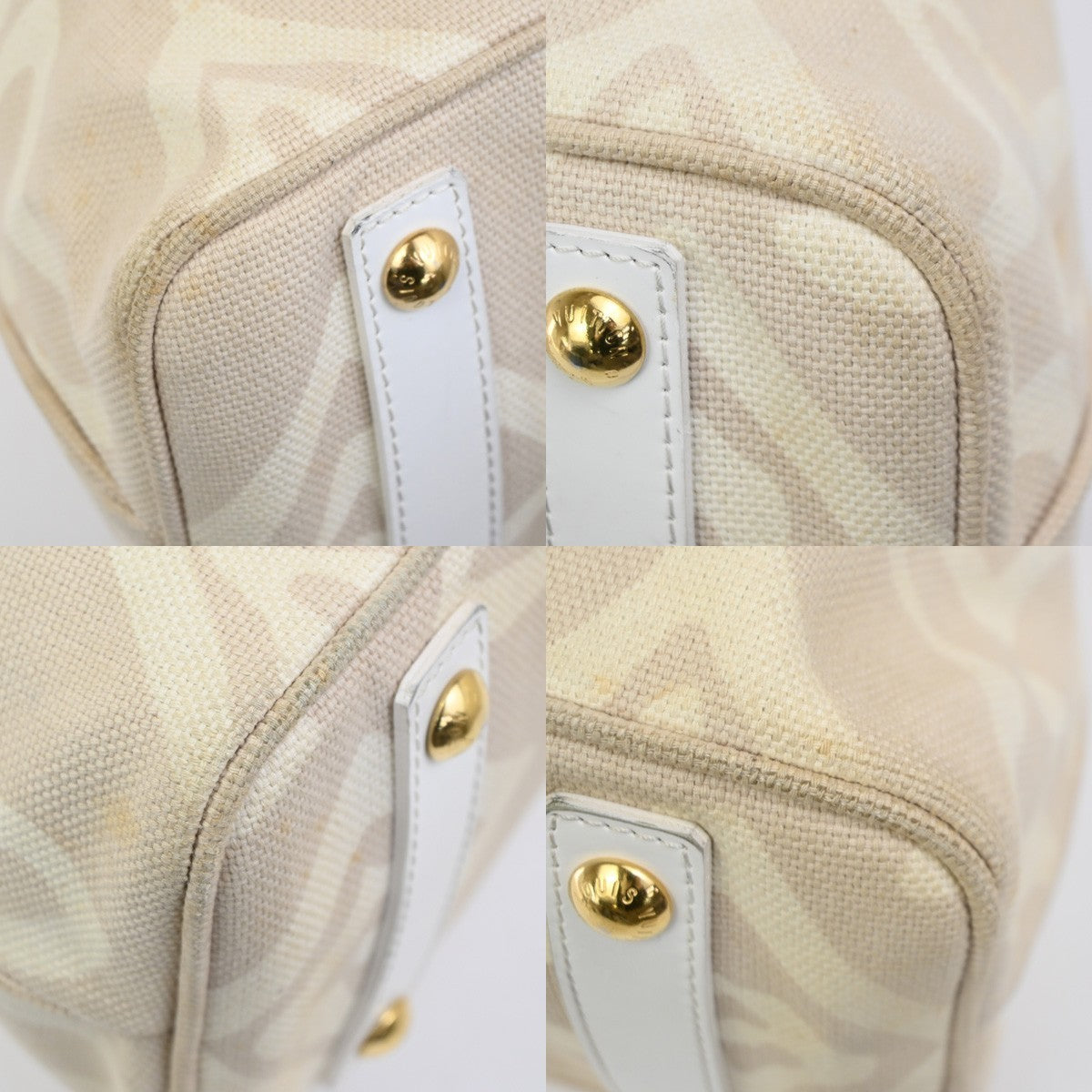 LOUIS VUITTON Tahitienne PM Cruise Tote Bag Canvas Leather BE M95674 31MA489