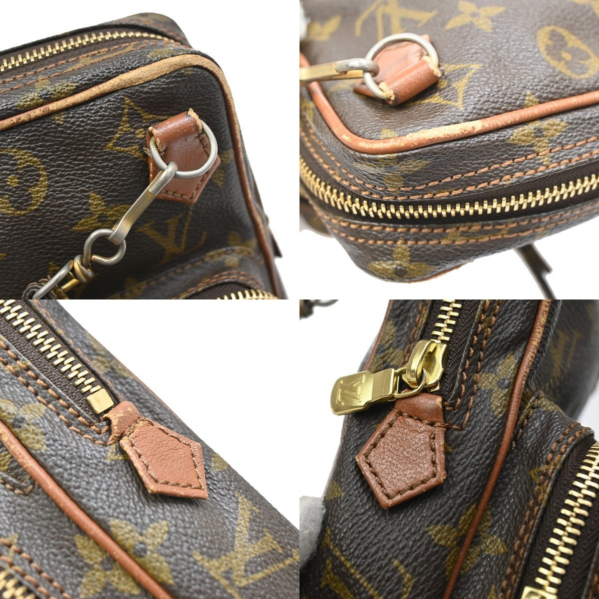 LOUIS VUITTON Mini Amazon Shoulder Bag Monogram Leather Brown M45238 67EF873