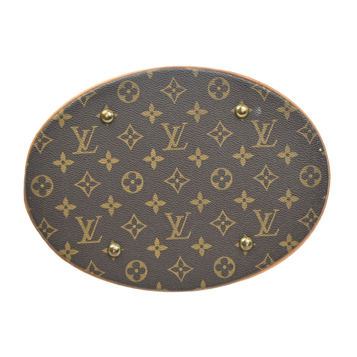 LOUIS VUITTON BUCKET GM Shoulder Tote Bag Monogram Leather Brown M42236 39SA072