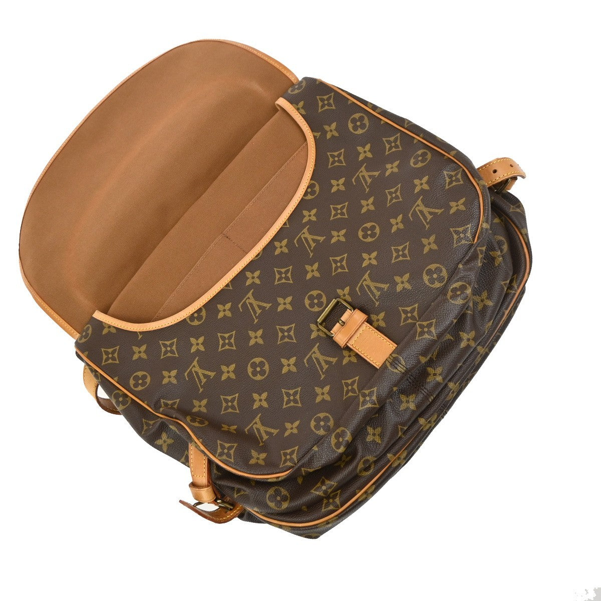 LOUIS VUITTON Saumur 35 Shoulder Bag Monogram Leather BN France M42254 15TA710