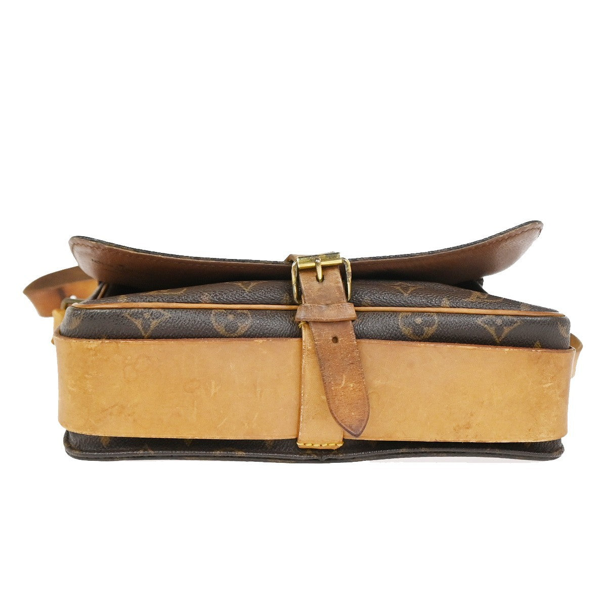 LOUIS VUITTON Cartouchiere GM Shoulder Bag Monogram Leather Brown M51252 39YJ091