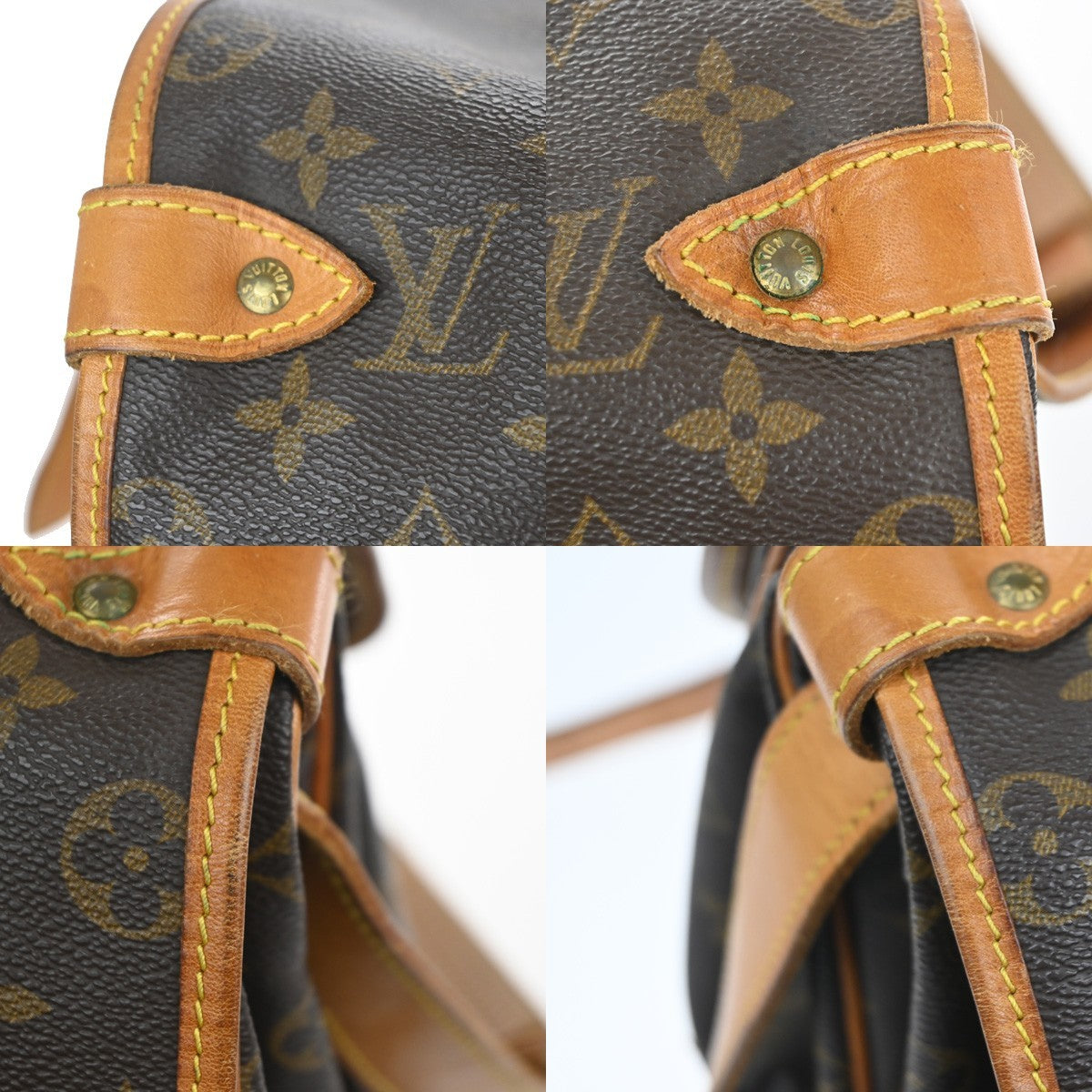 LOUIS VUITTON Saumur 35 Shoulder Bag Monogram Leather BN France M42254 74KC864