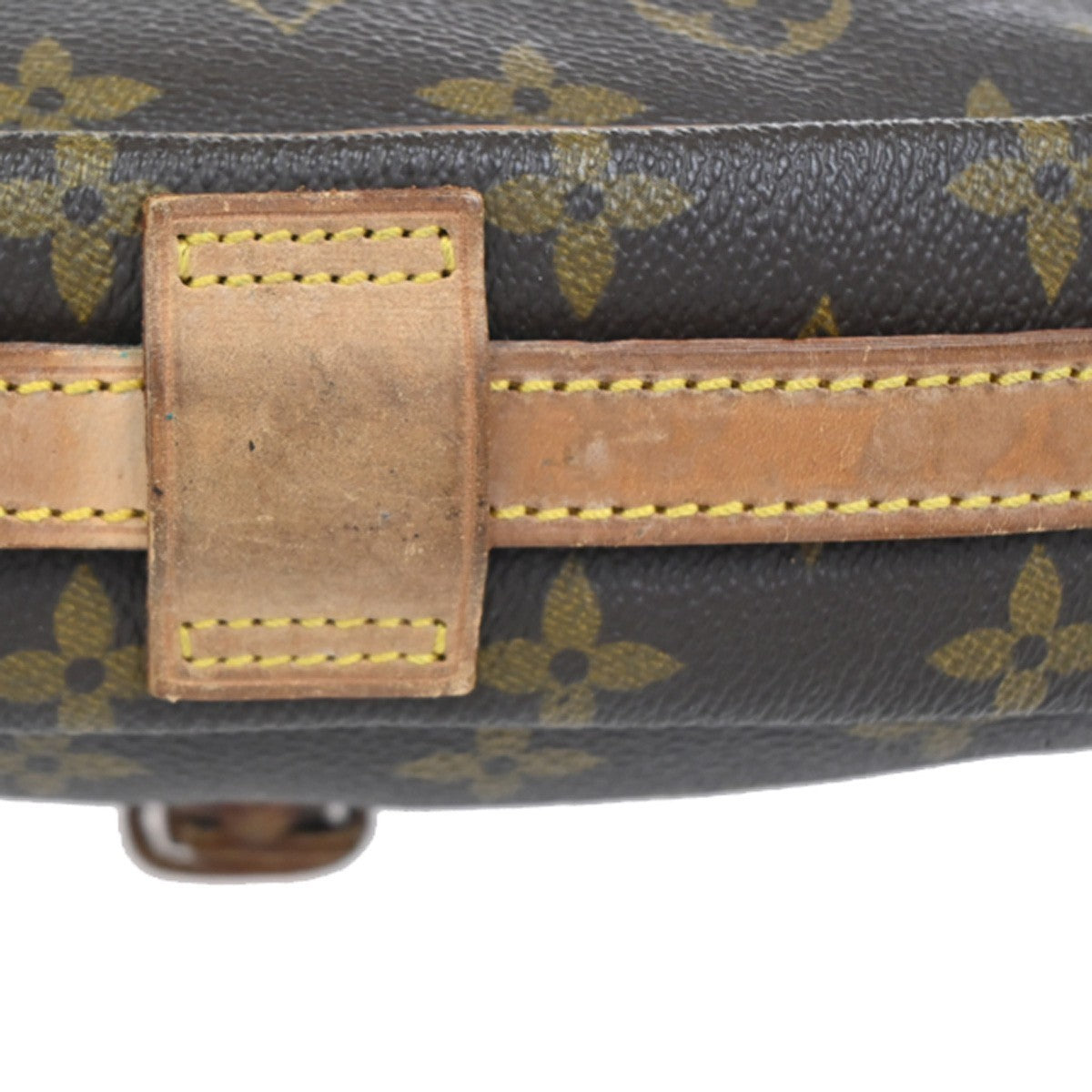 LOUIS VUITTON Jeune Fille MM Shoulder Bag Monogram Leather Brown M51226 39KC732