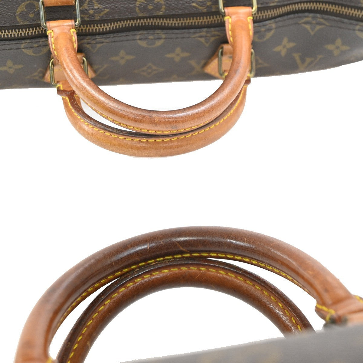 LOUIS VUITTON Speedy 35 Travel Hand Bag Monogram Leather Brown M41524 14PA111