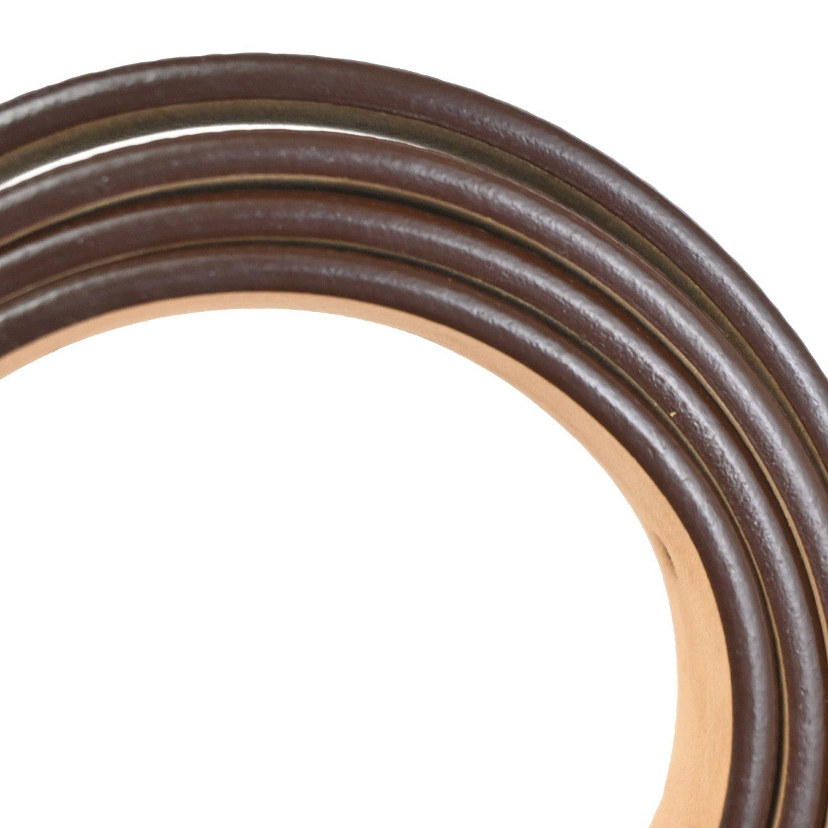 LOUIS VUITTON Santure Carre Belt Monogram Leather Brown SHW France M6801 36TA624
