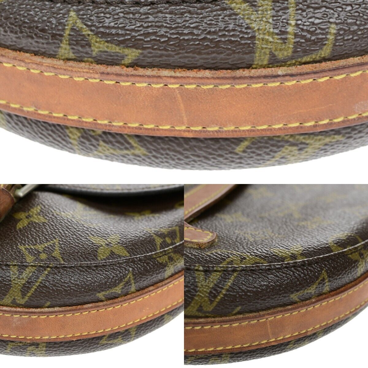 LOUIS VUITTON Chantilly PM Shoulder Bag Monogram Leather Brown M51234 64SH974
