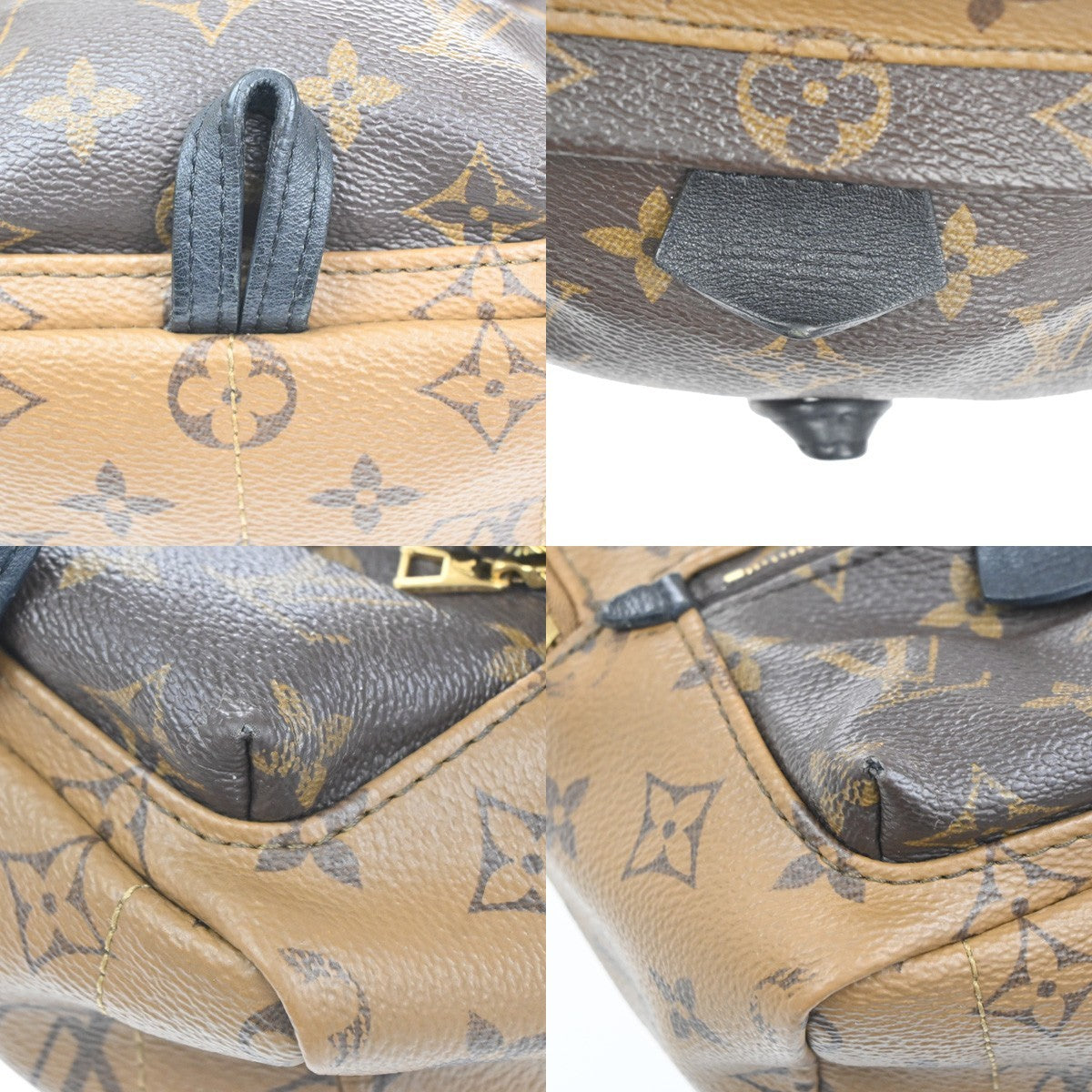 LOUIS VUITTON Palm Springs Mini Backpack Monogram Reverse Brown M44872 98KD053
