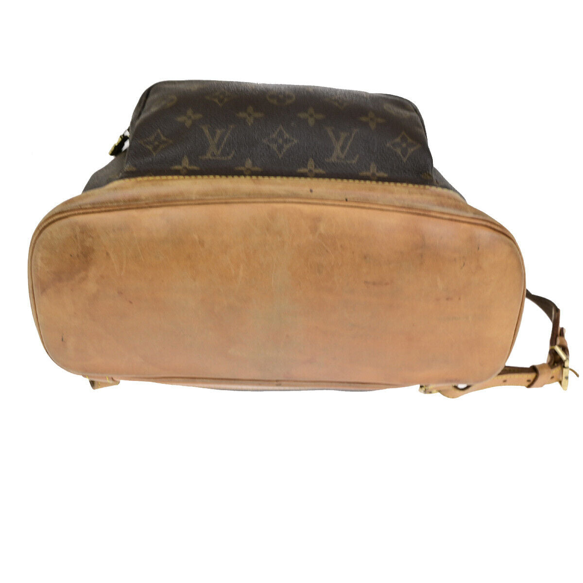 LOUIS VUITTON Montsouris GM Backpack Bag Monogram Leather Brown M51135 79YF441