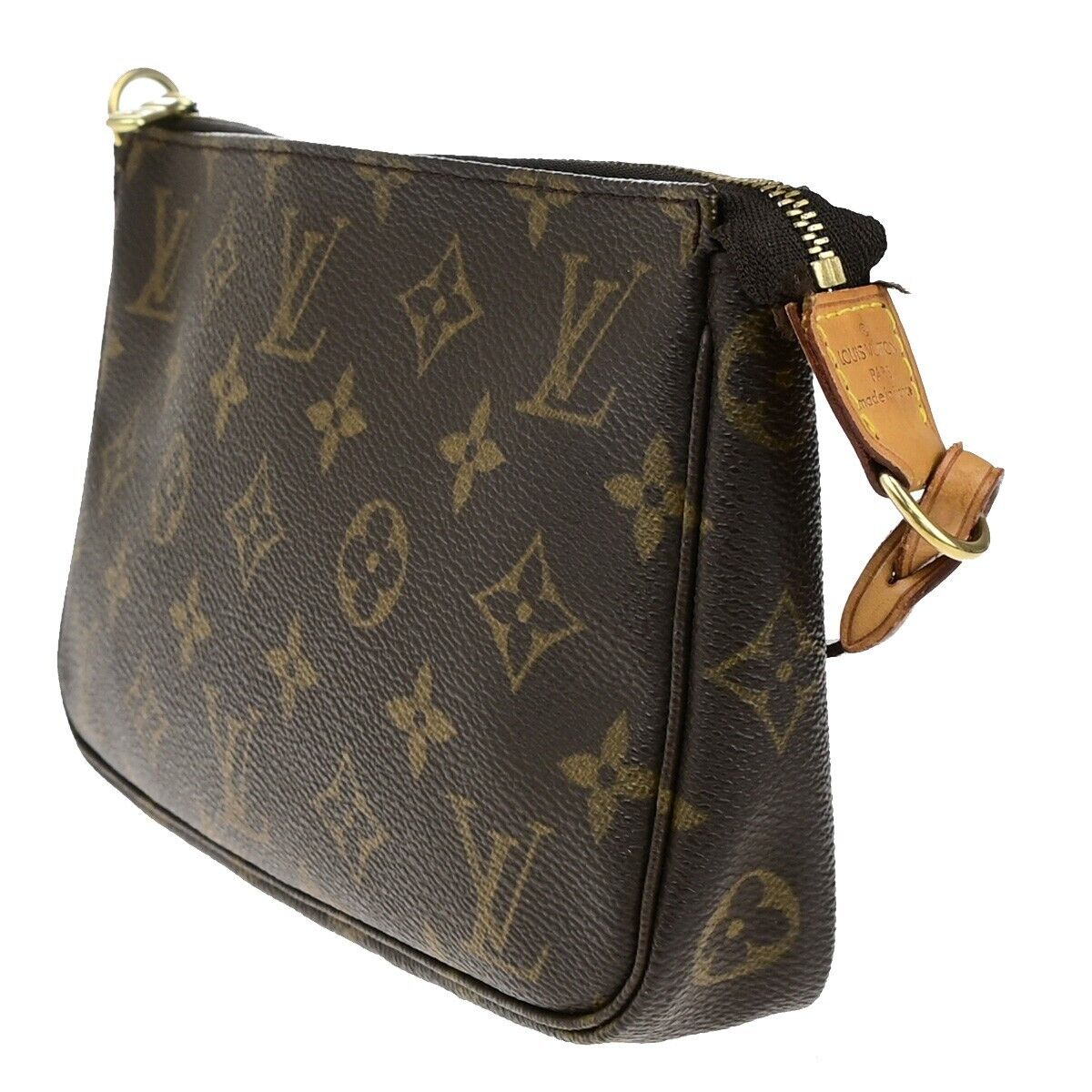 LOUIS VUITTON Pochette Accessoires Hand Bag Monogram Leather BN M51980 80ED260