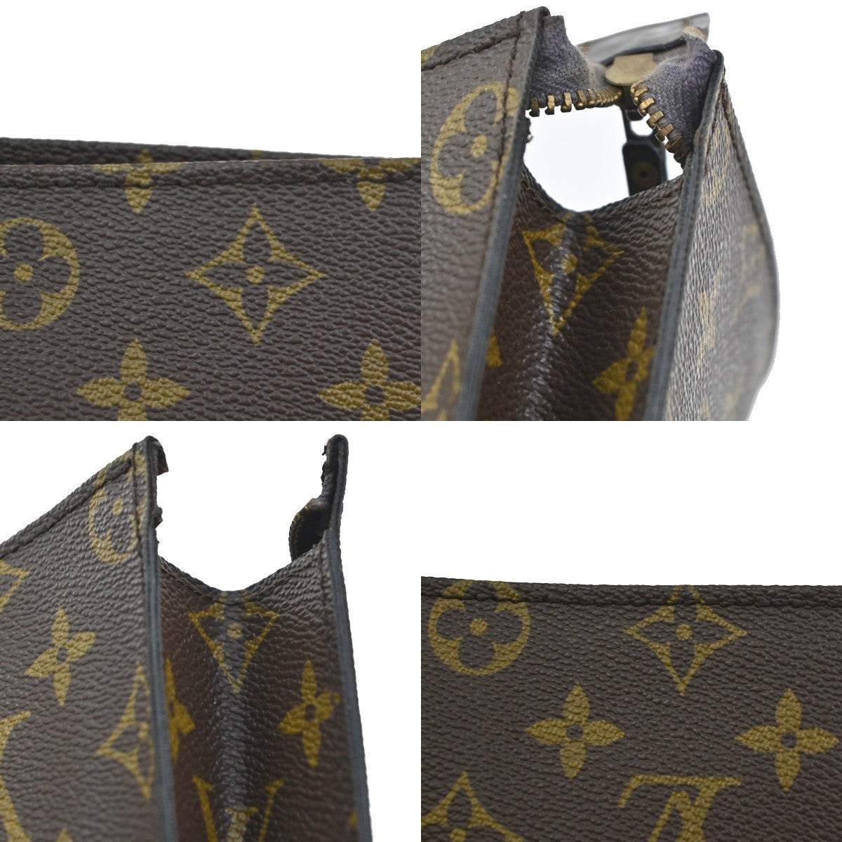 LOUIS VUITTON Poche Toilette 26 Clutch Pouch Bag Monogram Leather M47542 09CB014