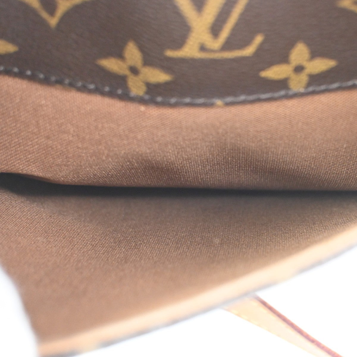 LOUIS VUITTON Odeon PM Shoulder Bag Monogram Leather Brown Spain M56390 73KC908
