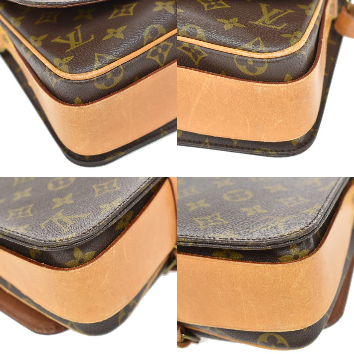 LOUIS VUITTON Cartouchiere MM Shoulder Bag Monogram Leather Brown M51253 79CA065