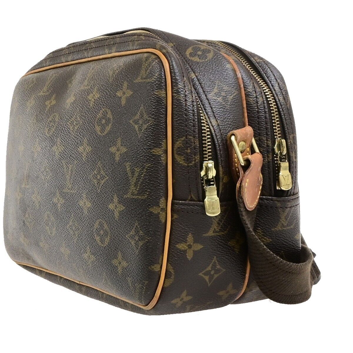 LOUIS VUITTON Reporter PM Crossbody Shoulder Bag Monogram Leather M45254 80ED531