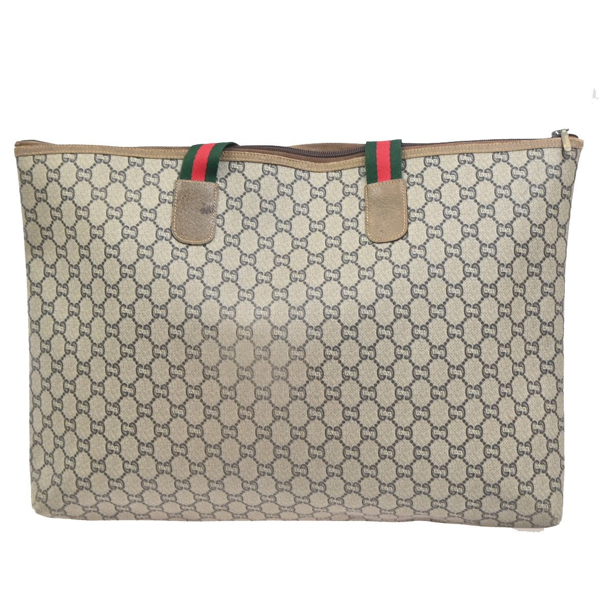 GUCCI PLUS GG Pattern Sherry Shoulder Tote Bag PVC Leather BE BN Italy 61ZA327