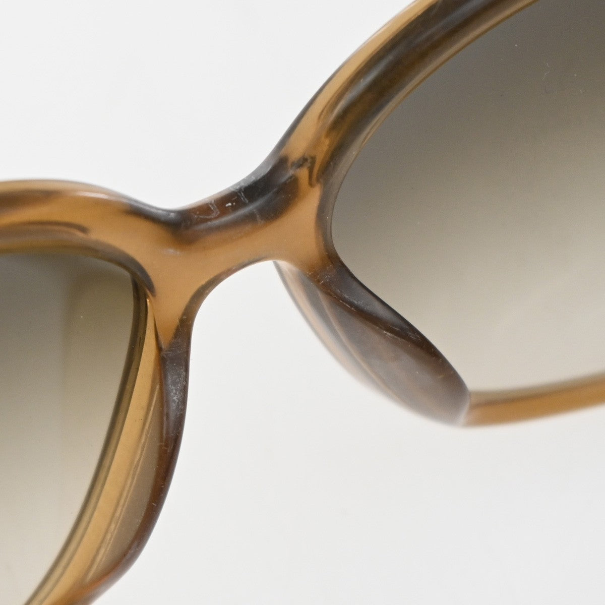 LOUIS VUITTON Glitter Sunglasses Eye Wear Plastic Brown Gold Z0460E 67EG271