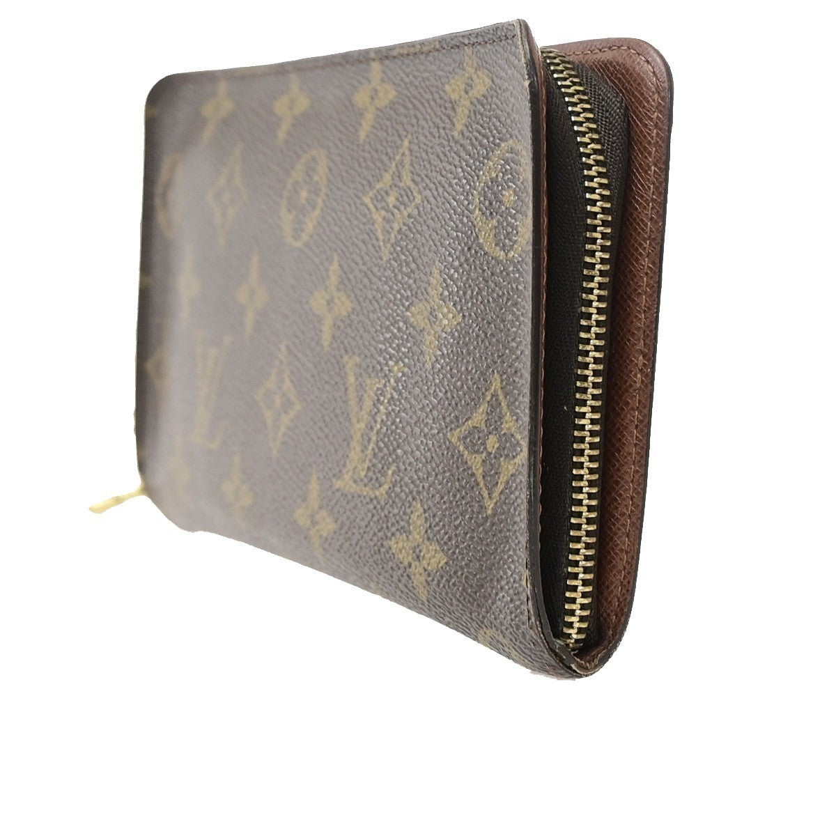 LOUIS VUITTON Porte Monnaie Zip Ling Wallet Monogram Leather BN M61727 62KD120