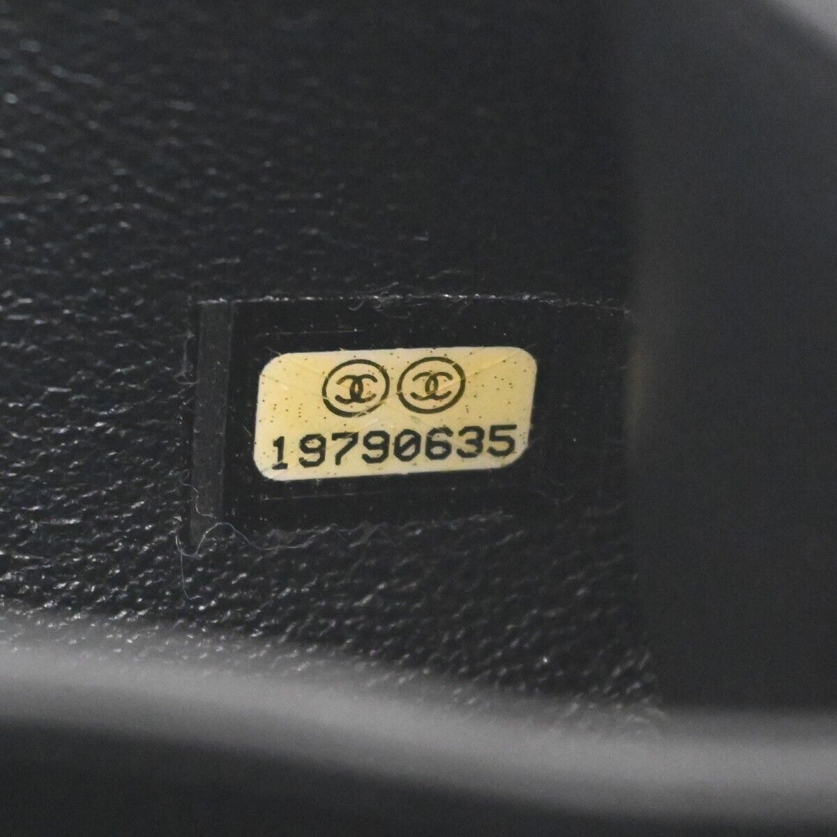 CHANEL CC Logo Matelasse Chain Shoulder Bag Suede BK Rhinestone Pearl 770RJ051