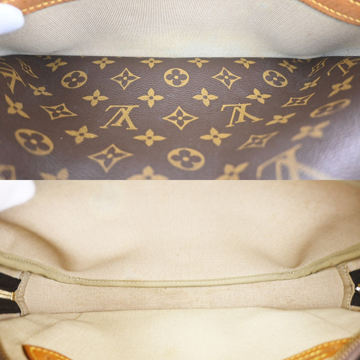 LOUIS VUITTON Reporter PM Crossbody Shoulder Bag Monogram Leather M45254 32EE244